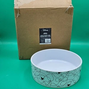 Disney Chewy Mickey Mouse Linien weiß schwarz Haustier Hund Katze Futter Wassernapf - 5 Tassen - Bild 1 von 5