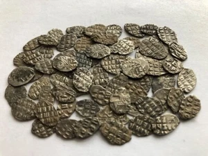 10 COINS Peter the Great 1682 1725 Russian Silver wire Kopek Silkway - Picture 1 of 1