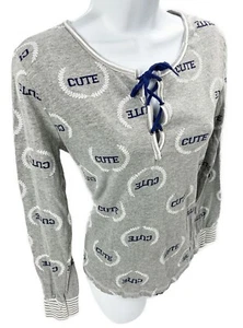 Junior Medium süß Love Loungewear Baumwolljersey Schlafshirt Oberteil 100 % Baumwolle - Bild 1 von 4