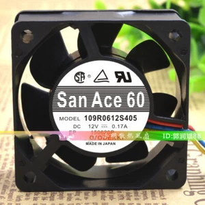 SANYO 109R0612S405 12V 0.17A 6CM 6025 Chassis Industrial Cooling Fan - Picture 1 of 4