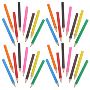 48-teiliges Mini-Buntstift-Set, kurze Buntstifte, kleine Buntstifte, - Bild 1 von 12