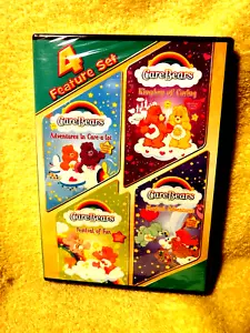 NEW/SEALED DVD SET! 4 FEATURE SET, CARE BEARS 4 FILMS! 352 MINUTES, NR, CHILDREN - Imagen 1 de 6