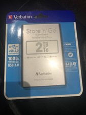 Verbatim Store 'n' Go (2TB) Portable Hard Drive USB 3.0 (Silver)