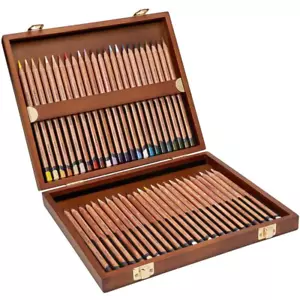 Derwent Lightfast Professional Oil Based Colour Pencils - 48 Colour Wooden Box - Picture 1 of 2