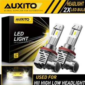 AUXITO H11 H8 LED Headlight Kit Low Beam Bulb Super Bright 6500K 24000LM CANBUS - Picture 1 of 10