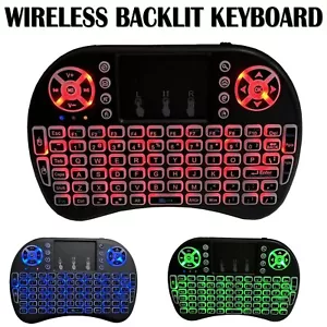 Mini Wireless Remote Keyboard for Smart TV Android Box i8 2.4GHz with Touchpad - Picture 1 of 12