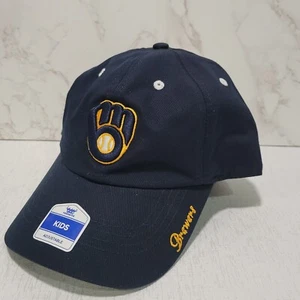 Kid's Milwaukee Brewers Baseball Cap Adjustable Hat Embroidered - Picture 1 of 9