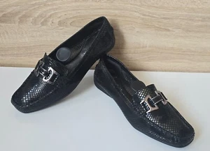 Wirth Lackleder Leder Loafer Schuhe Slipper Schlangenleder Print 5,5 = 38 – 38,5 - Bild 1 von 10