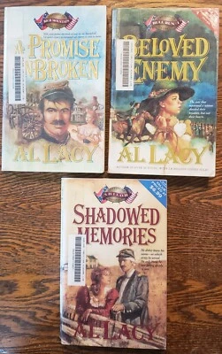 BATTLES DESTINY Books set Promise Broken,Beloved Enemy,Shadowed Memories byLacy Foto 1 de 4