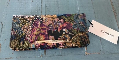 Brahmin Ady Slim Bifold Wallet ~ Splendor ~ Timeless Diffused Floral NWT 🖤🩷🩵 - Image 1 of 3