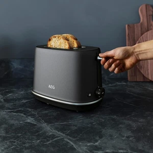 AEG Gourmet 2-Schlitz Toaster T7-1-6BP-U 7 Bräunungsstufen breite Schlitze gebürsteter Stahl - Bild 1 von 14
