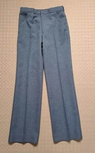 Dedenhams 1980er Jahre Herren Smart Plissee Weites Gerades Bein Hose W 30" L33" Blau - Bild 1 von 11