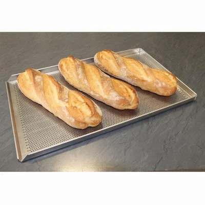 MANZ Lochblech mit 2,5 cm hohem Rand, 1 Seite offen, 53 x 32,5 cm Gastronorm 1/1 - Bild 1 von 3