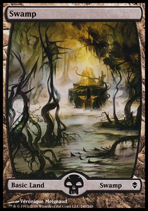 Swamp (240) - Medium Play MTG Zendikar - Image 1 of 1