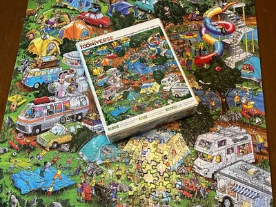 Steve Skelton's Tooniverse Getting Away From It All Cartoon Puzzle 550 Pieces - Image 1 of 3