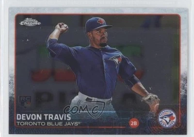 2015 Topps Chrome Devon Travis #184 Rookie RC - Image 1 of 2