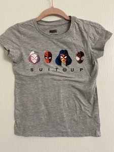 Marvel Girls' T-Shirt Spider-Man Spider-Gwen Suit-Up Graphic Tee (L 10/12) Kids - Picture 1 of 4