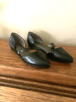 Life Stride Dorsay Mujer Talla 10 Negro Sin Cordones Planos Cuero  Foto 1 de 4