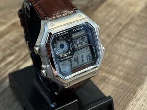 Custom Casio Royale AE1200 Stainless Watch - Picture 1 of 6