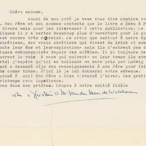 Brief Autor Pieter van der Meer de Walcheren verm. an Johanna Schomerus 1964 - Picture 1 of 2