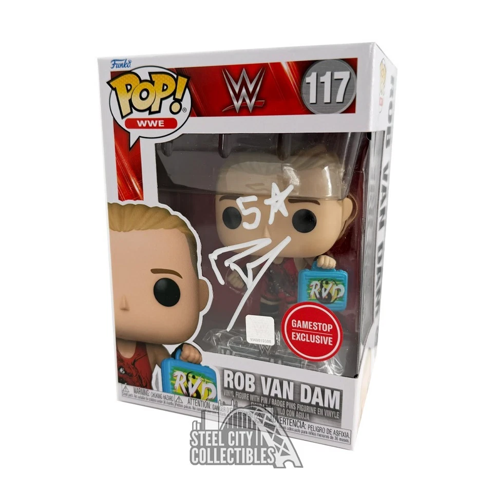 Rob Van Dam Autographed WWE Funko Pop - Fanatics - Image 1 of 1