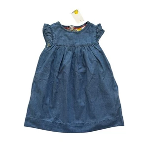 NWT Mini Boden Chambray Dress Size 3-4y - Picture 1 of 4