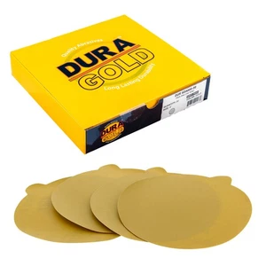600 Grit 6" Gold PSA Self Adhesive Sanding Discs for DA Sanders - Box of 50 - Picture 1 of 5