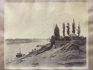 Fotografía de albúmina VISTA DE KANTARA DESDE SUEZ EGIPTO 11 pulgadas X 8,75 pulgadas - Imagen 1 de 7