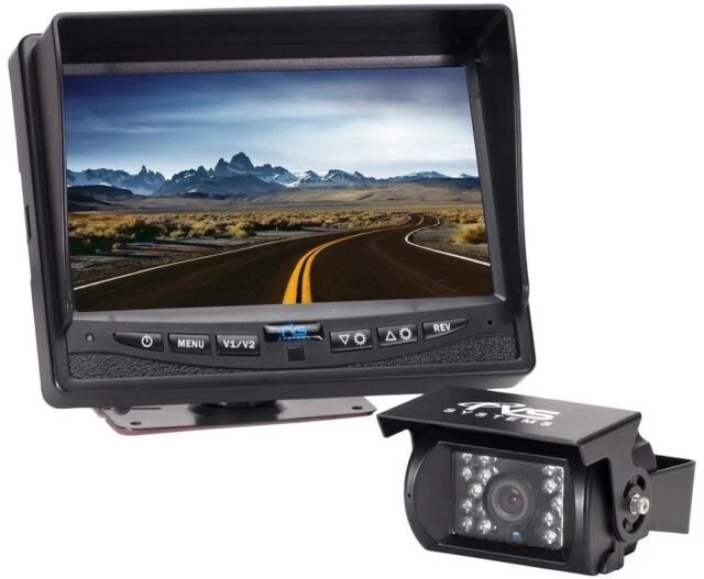 Rear View Safety RVS-770613 7″ LCD Rear View Safety Color Camera System with Audio - Black