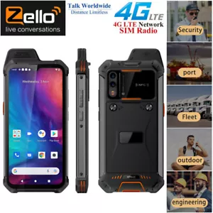 6.3" 4G Android Rugged Smartphone NFC Walkie Talkie PoC Radio Mobile Unlocked - Picture 1 of 12
