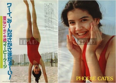 Phoebe Cates en traje de baño 1986 JPN recorte de imágenes 2 hojas #pg/n Foto 1 de 3