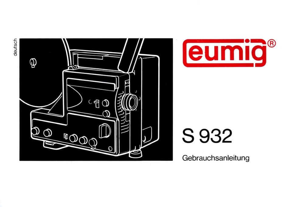 Bedienungsanleitung Manual Filmprojektor Eumig S 932 Supersound - Bild 1 von 1