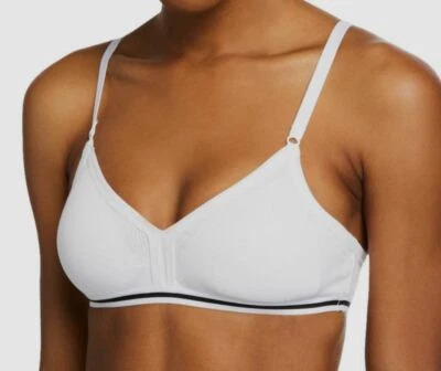 $35 Cosabella Mujer Blanco Ana Sweetheart Banda Ancha Tween Jersey Bralette Talla S Foto 1 de 2