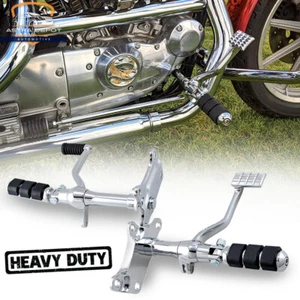 Chrome Billet Forward Controls Foot Pegs for Harley Sportster 883 1200 1991-2003 - Foto 1 di 12