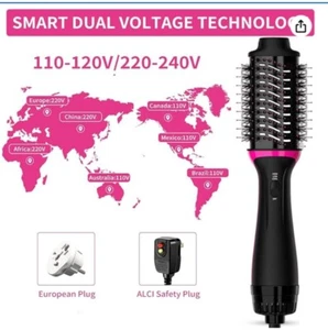Dual Voltage Hair Dryer Brush for European Travel, Plus 2.0 Blow Dryer Brush ... - Picture 1 of 6