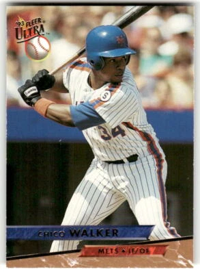 Chico Walker 1993 Fleer Ultra #80 New York Mets - Image 1 of 2