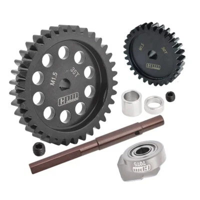 GPM 40Cr Carbon Steel M1.5 Spur Gear 35T + Motor Gear 30T for 1:5 Traxxas X Maxx - Image 1 of 2