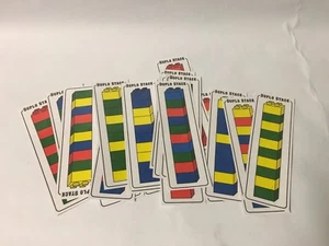 Duplo Stack Activity Game  18  Laminated Cards - Picture 1 of 4