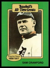 1987 Hygrade All-Time Greats #NNO Sam Crawford Detroit Tigers