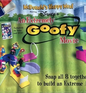Mcdonalds Banner Disney GOOFY MOVIE Toys Sign Display Store Ad RARE Collectible - Picture 1 of 11