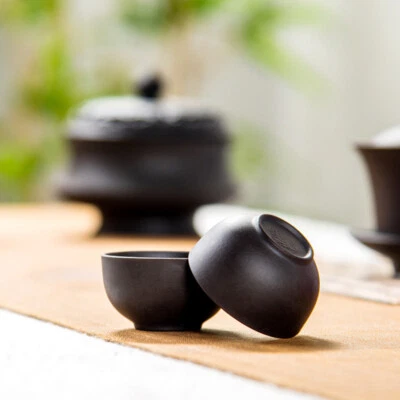 DREAM HOME 6pcs/lot Chinese tea cup 25ml marked porcelain purple clay small cup ceramic cup