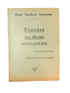 Elections législatives 1932. Réponse aux discours de M. Blum et de M. Herriot - Bild 1 von 5