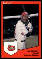 1989 ProCards Minor League Eric Anthony Columbus Mudcats #134