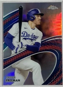 2024 Topps Chrome Freddie Freeman Strokes Refractor #S-4 Dodgers - Picture 1 of 2