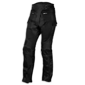 Pantaloni Moto Jeans Mesh Tessuto Cordura Traforato Estivo Protezioni CE - Afbeelding 1 van 26