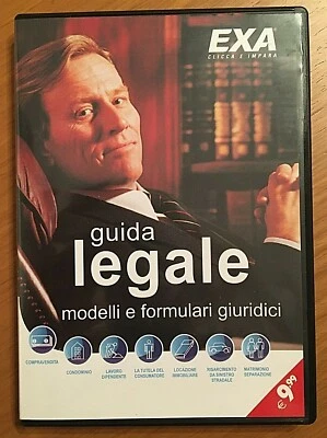 1 - Programma PC CD Rom "Guida Legale Modelli e formulari giuridici - Perfetto - Immagine 1 di 3