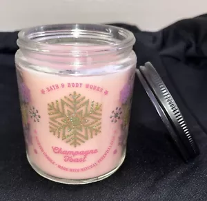 Bath And Body Works Champagner Toast Duftkerze klein 1 Docht rosa - Bild 1 von 2