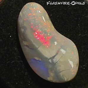 8,4ct. Gemas Solid Imagen Ópalo "Rojo-Azul" Vídeo Flashfire-Opals - Imagen 1 de 5