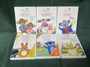 6 DISNEY Baby Einstein DVD Lot Baby Mozart Bach da Vinci MacDonald and More - Foto 1 di 9