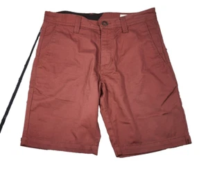 VOLCOM TRUE TO THIS Mens Chino Shorts Size 28 Pockets Cotton Polyester - Picture 1 of 5